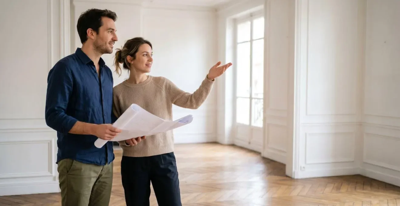 Famille dans un espace de vie adaptable et évolutif au fil des années