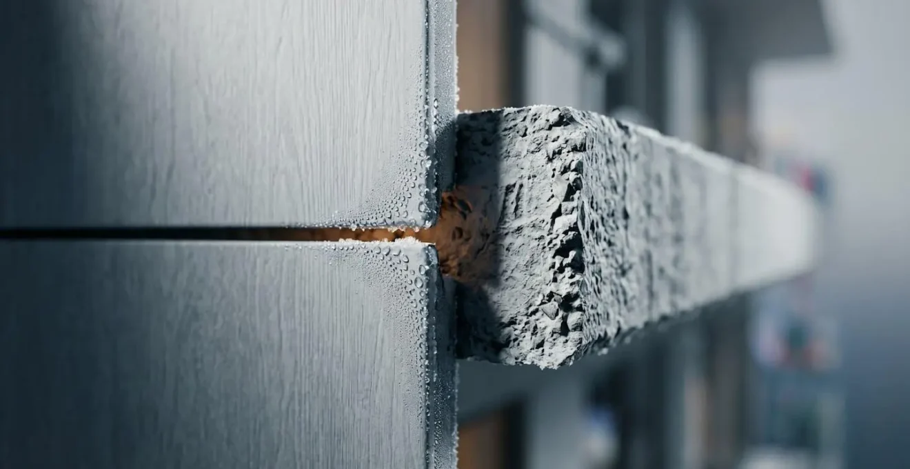 Visualisation thermographique d'un pont thermique non traité au niveau d'un balcon